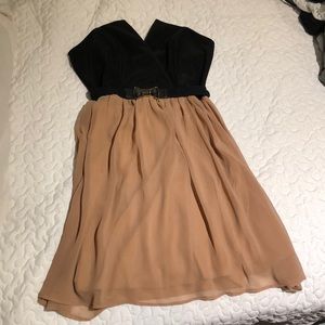 Two tone, Flowy Cocktail Dress